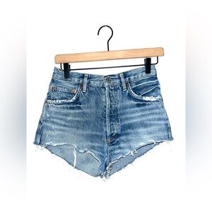 Agolde Blue Jean Shorts